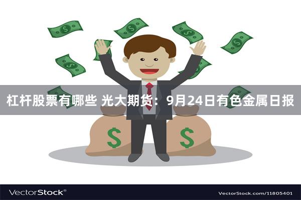 杠杆股票有哪些 光大期货：9月24日有色金属日报