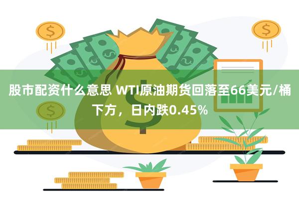股市配资什么意思 WTI原油期货回落至66美元/桶下方，日内跌0.45%