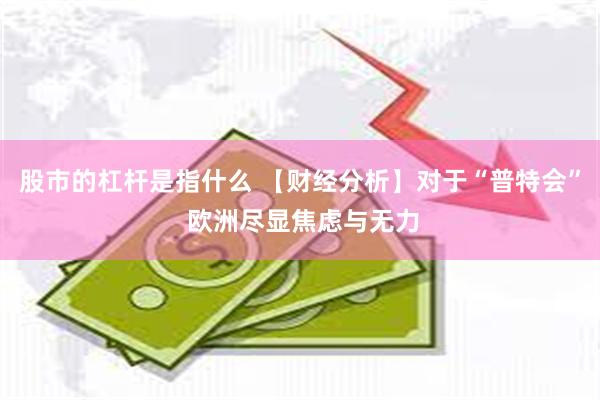 股市的杠杆是指什么 【财经分析】对于“普特会” 欧洲尽显焦虑与无力