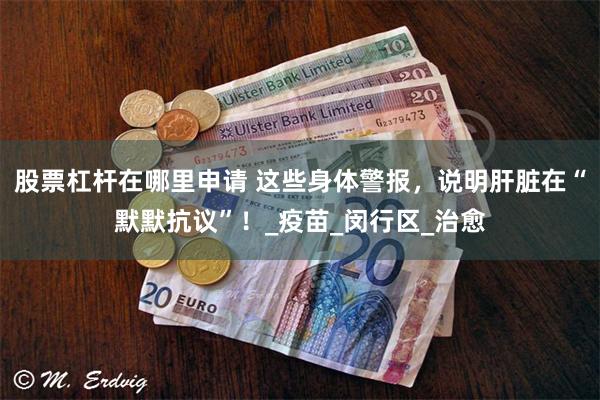 股票杠杆在哪里申请 这些身体警报，说明肝脏在“默默抗议”！_疫苗_闵行区_治愈